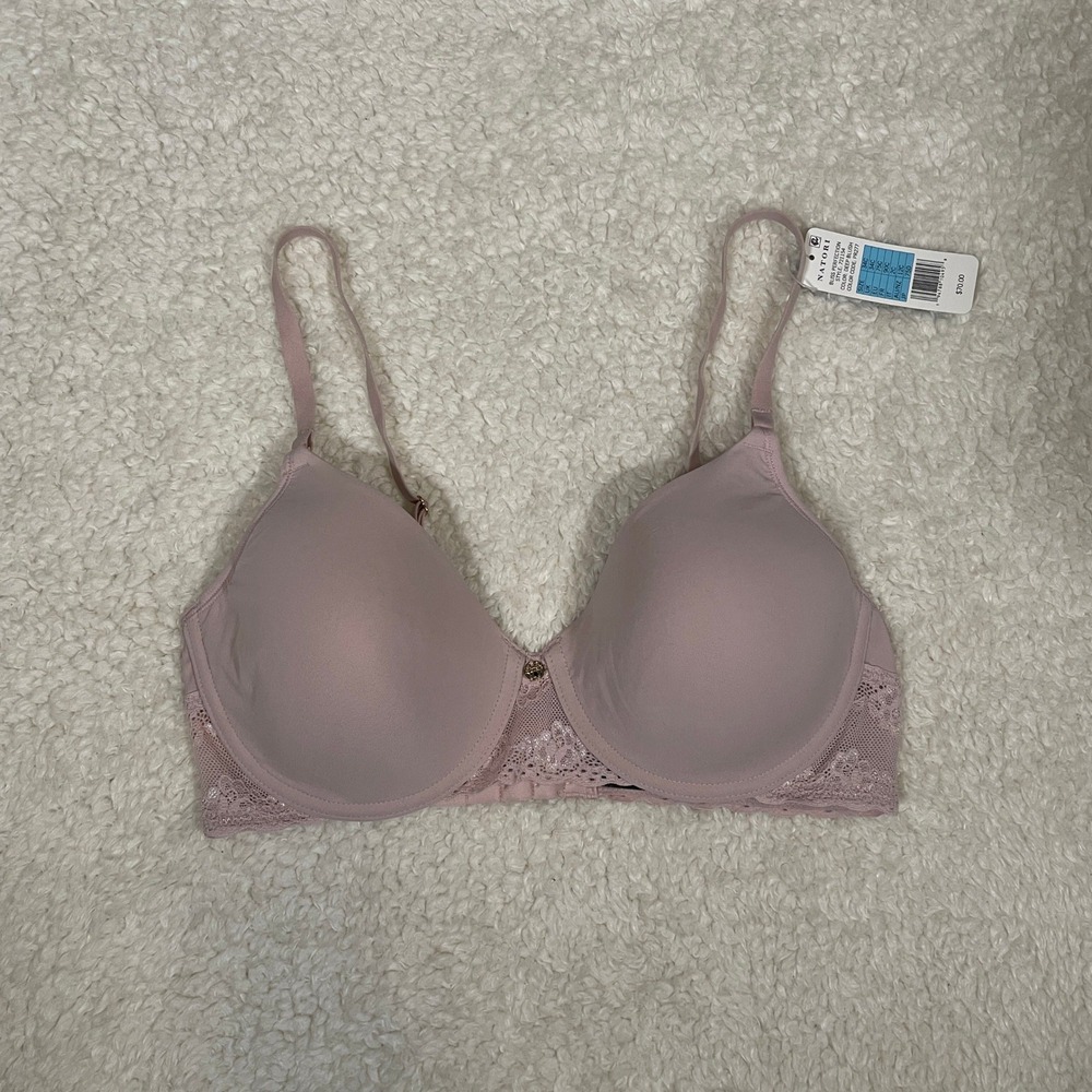 Natori Bliss Perfection Contour Underwire Bra Deep Blush Pink NWT 34C - Picture 2 of 5